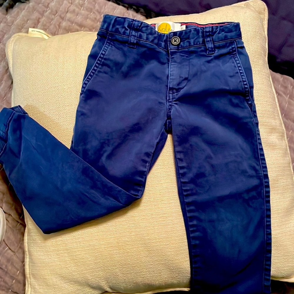 Mini Boden navy blue chinos 4y